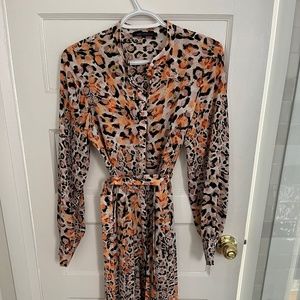 Animal print dress.